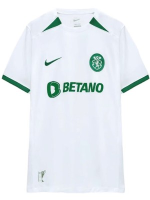 Sporting CP édition anniversaire maillot uniforme de football de Lisbonne vêtements de sport blancs pour hommes kit de football hauts chemise de sport 2024-2025