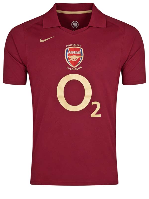 Arsenal home jersey mens retro shirt 2005-2006