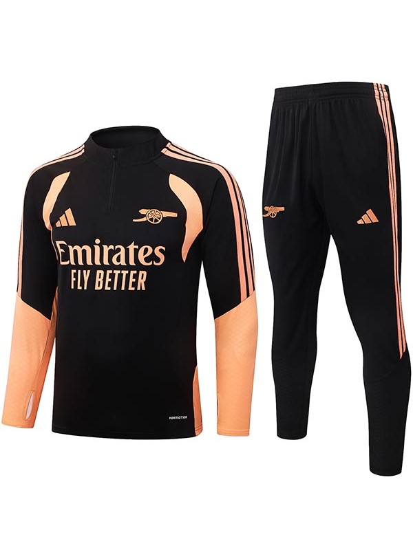 Arsenal tracksuit mens black orange training kit 2026-2027