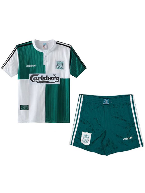 Liverpool away kids kit children retro jersey 1995-1996