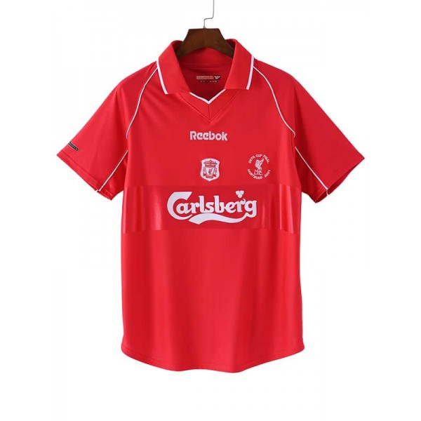 Liverpool European home jersey mens retro shirt 2001-2002