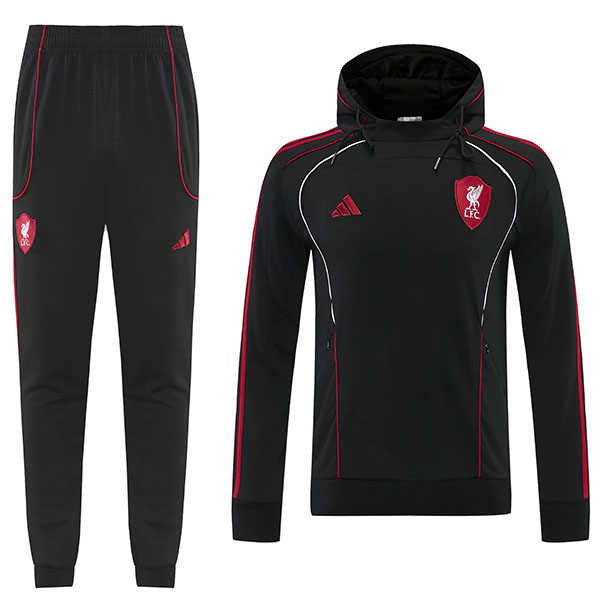 Liverpool hoodie mens all black training tracksuit 2026-2027