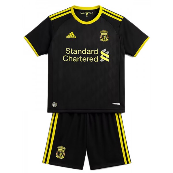 Liverpool third kids kit children retro jersey 2010-2011