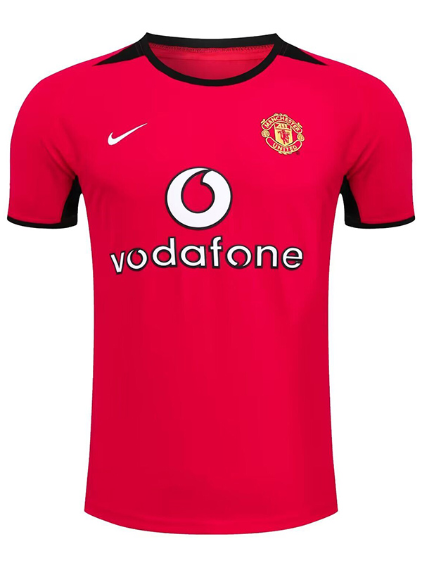 Manchester United domicile maillot rétro uniforme de football vintage premier maillot de football sportswear pour hommes 2002-2004