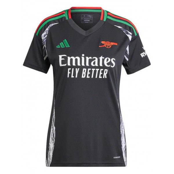 Arsenal maillot de football extérieur pour femme, kit de football pour femme, deuxième tenue de sport, uniforme de football, haut, chemise de sport 2024-2025