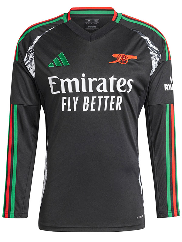 Arsenal extérieur maillot à manches longues uniforme de football deuxième vêtement de sport pour hommes kit de football chemise haute 2024-2025