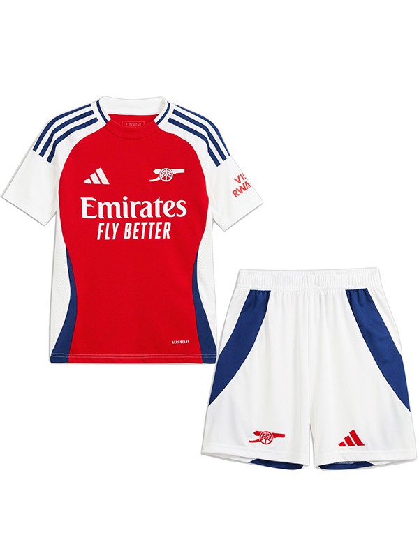 Arsenal domicile maillot de football pour enfants kit de football pour enfants premier mini-chemise de football uniformes pour jeunes 2024-2025