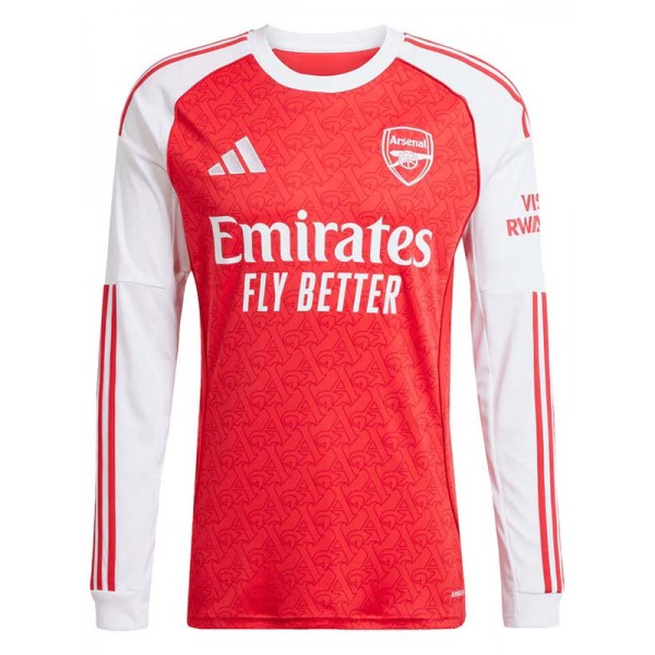Arsenal domicile maillot à manches longues uniforme de football premier vêtement de sport pour hommes kit de football chemise haute 2025-2026