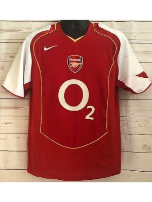 Arsenal home retro soccer jersey maillot match men's 1st sportwear football shirt 2004-05