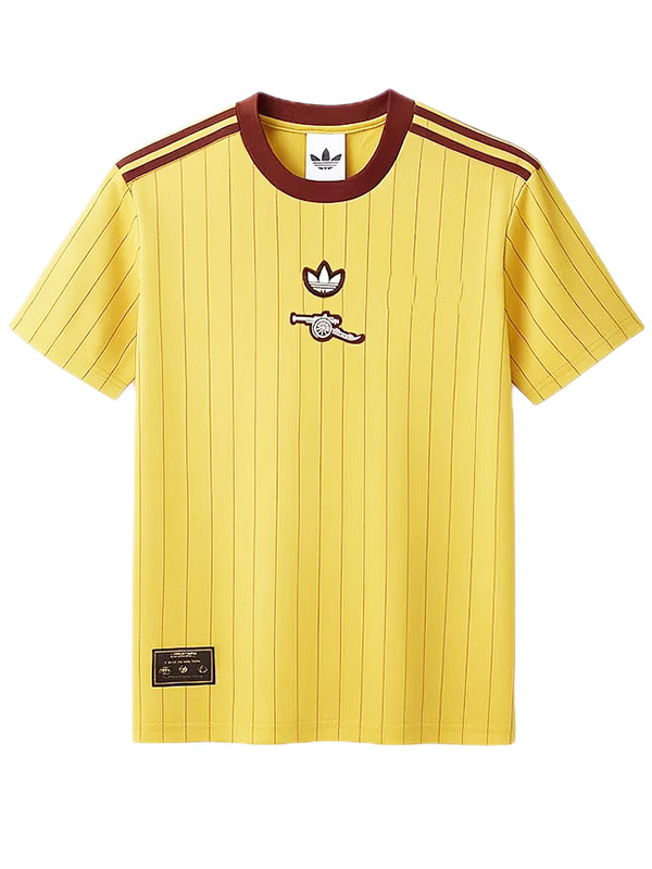 Arsenal maillot iconique uniforme jaune adulte tenue homme 2025-2026