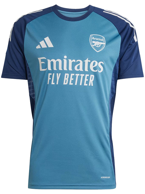 Arsenal maillot de football bleu sarcelle pour homme tenue d'entraînement d'avant-match version joueur 2025-2026