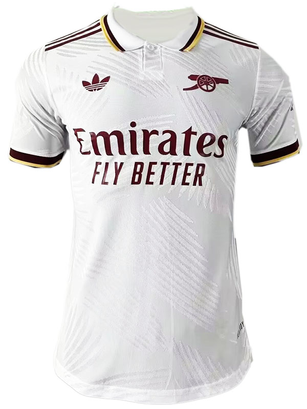 Arsenal maillot d'entraînement d'avant-match uniforme de football kit de football blanc pour hommes hauts chemise de sport 2024-2025