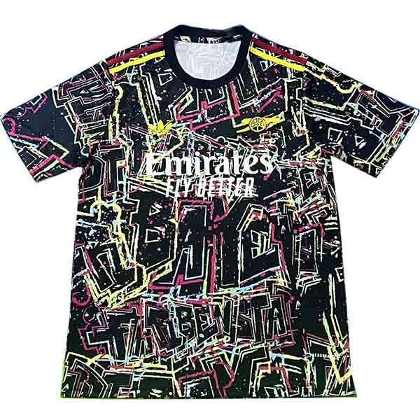 Arsenal maillot de football édition spéciale graffiti pour adulte uniforme de football noir pour homme haut de sport 2025-2026