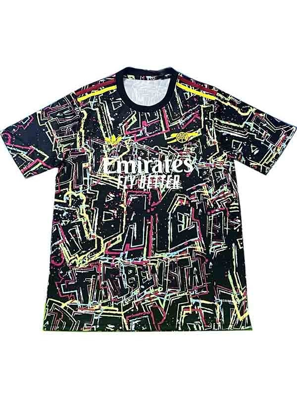 Arsenal maillot de football édition spéciale graffiti pour adulte uniforme de football noir pour homme haut de sport 2025-2026