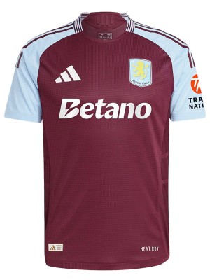 Aston villa maillot de football à domicile uniforme de football kit de football pour hommes premier haut chemise de sport 2024-2025