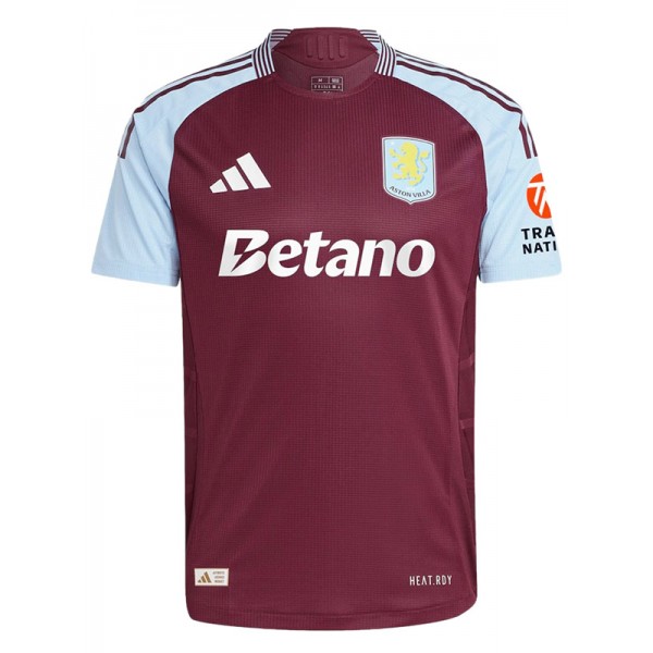 Aston villa maillot de football à domicile uniforme de football kit de football pour hommes premier haut chemise de sport 2024-2025