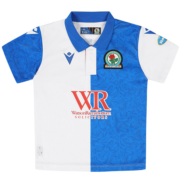 Blackburn Rovers Macron maillot de football à domicile uniforme de football kit de football pour hommes premier haut chemise de sport 2024-2025