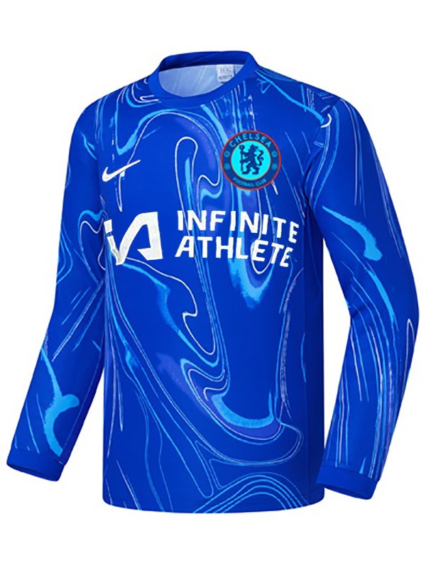 Chelsea maillot de football à manches longues pour hommes uniforme de football premier maillot de sport 2024-2025