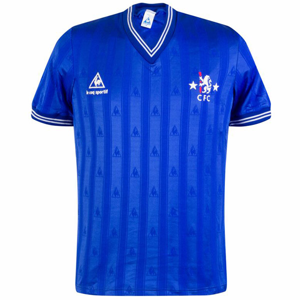 Chelsea home maillot rétro match de football hommes premier sportswear football hauts chemise de sport 1985-1987