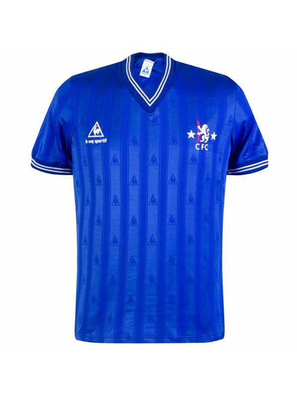 Chelsea home maillot rétro match de football hommes premier sportswear football hauts chemise de sport 1985-1987