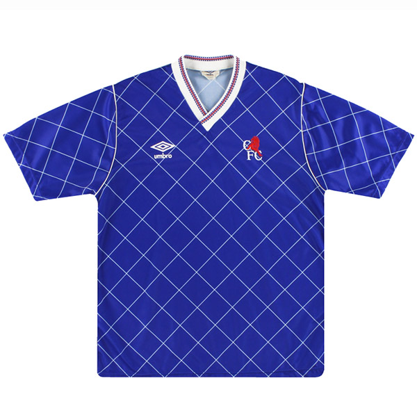 Chelsea domicile maillot rétro match de football hommes premier sportswear football hauts chemise de sport 1987-1989