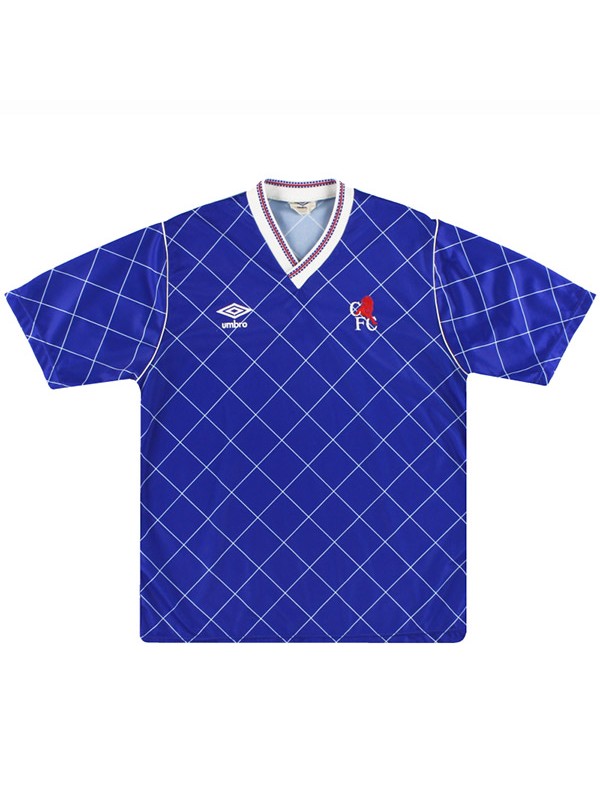 Chelsea domicile maillot rétro match de football hommes premier sportswear football hauts chemise de sport 1987-1989