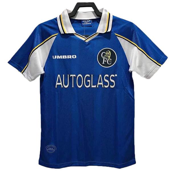 Chelsea domicile maillot de football rétro match premier maillot de football sportswear homme 1997-1999 