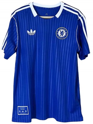 Chelsea maillot d'entraînement bleu pour homme tenue de football vêtements de sport haut de football chemise de sport 2025-2026