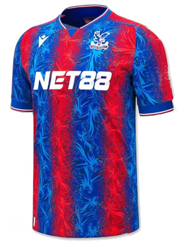 Crystal Palace maillot domicile uniforme de football adulte kit de football de premier sport pour hommes haut chemise 2024-2025