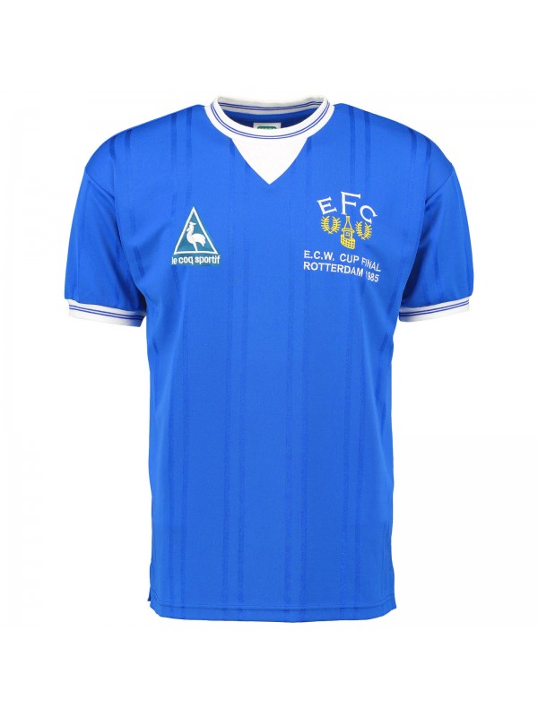Everton accueil maillot rétro uniforme de football premier maillot de football pour hommes 1985-1986