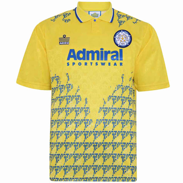 Leeds United rétro match de football à l'extérieur des deuxièmes vêtements de sport pour hommes maillot de sport 1992-1993