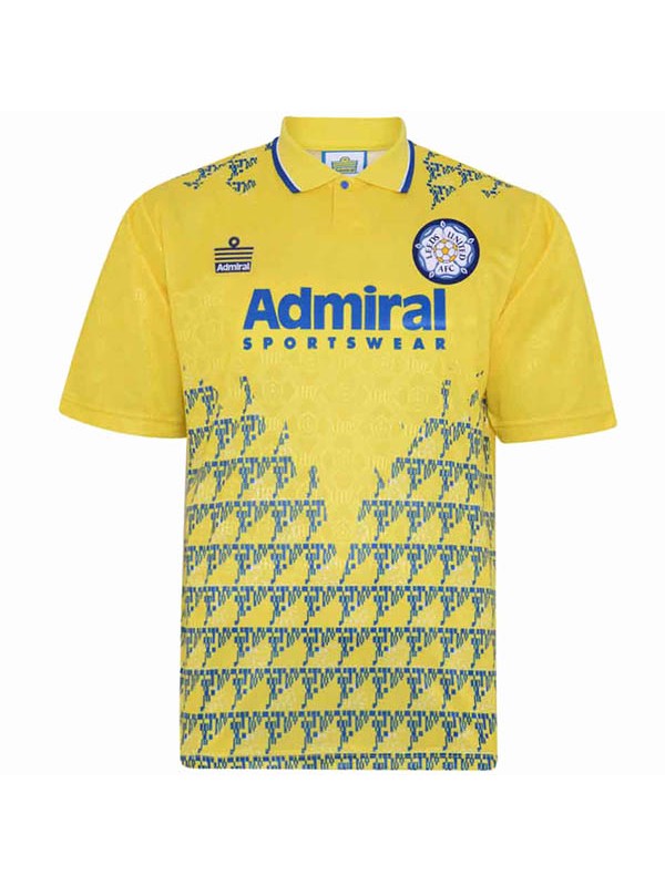 Leeds United rétro match de football à l'extérieur des deuxièmes vêtements de sport pour hommes maillot de sport 1992-1993