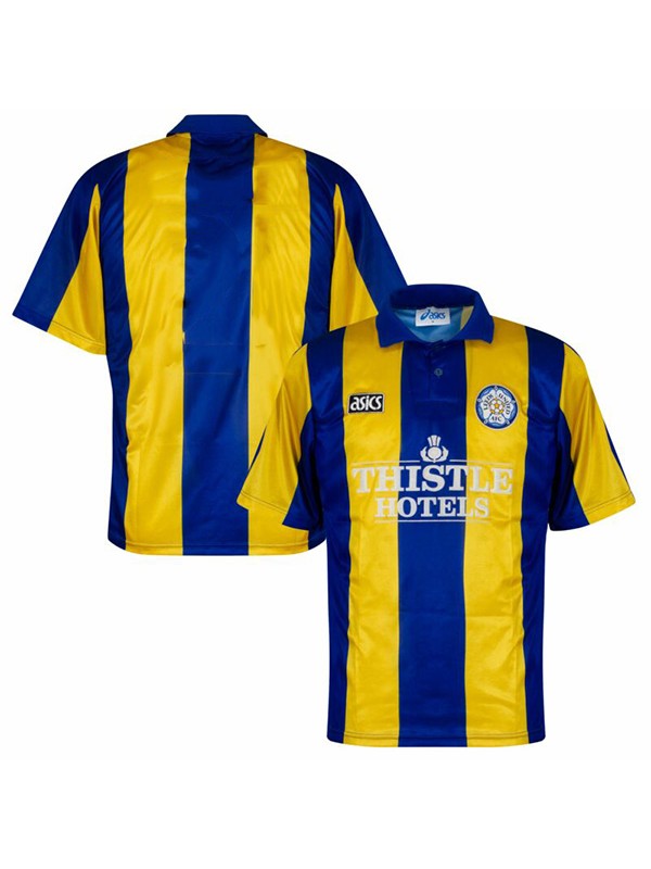 Leeds United rétro match de football à l'extérieur des deuxièmes vêtements de sport pour hommes maillot de sport 1993-1995