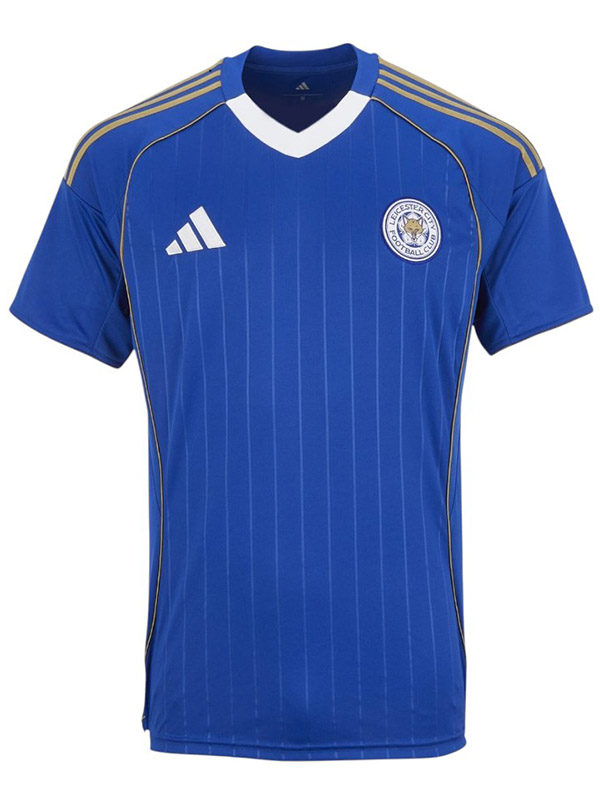 Leicester city maillot domicile uniforme de football adulte premier kit de football pour hommes haut de sport chemise 2025-2026