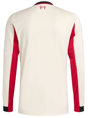 Liverpool à manches longues maillot de football uniforme homme deuxième kit de football tops chemise de sport 2025-2026