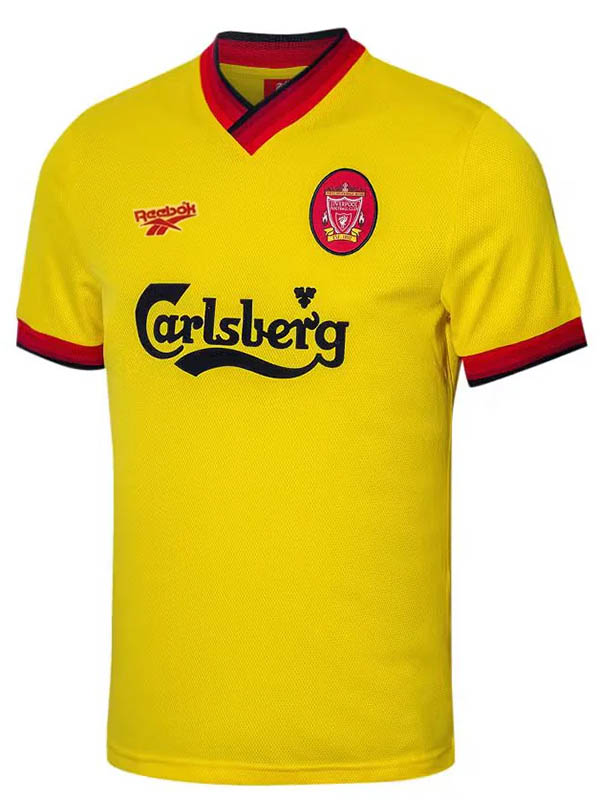 Liverpool maillot rétro extérieur de uniforme de football vintage pour adulte deuxième maillot de football de sport pour homme 1997-1998