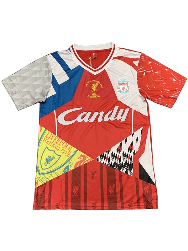 Liverpool Champions Final Retro Jersey Men's Soccer Sportwear Football Shirt 2005