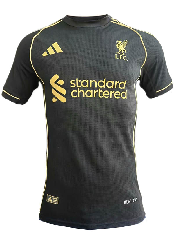 Liverpool maillot de gardien de but uniforme de football adulte hommes noir vêtements de sport kit de football haut chemise 2025-2026