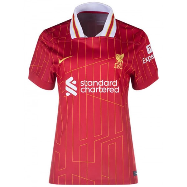 Liverpool maillot de football féminin à domicile kit de football pour femmes premier vêtement de sport uniforme de football hauts chemise de sport 2024-2025