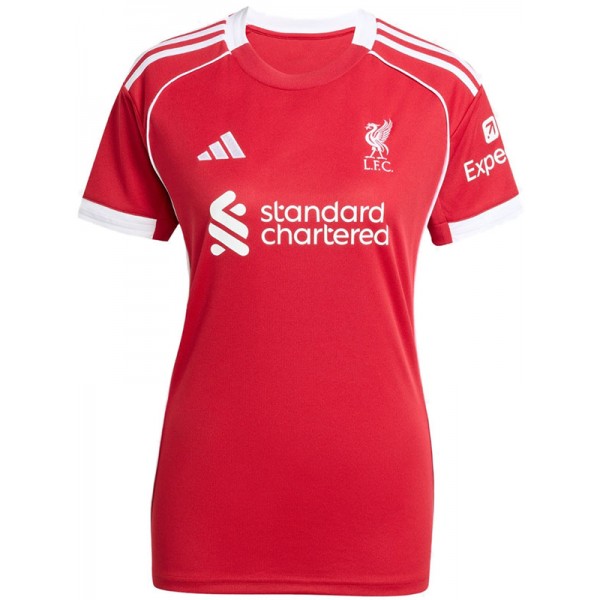 Liverpool maillot de football féminin à domicile kit de football pour femmes premier vêtement de sport uniforme de football hauts chemise de sport 2025-2026
