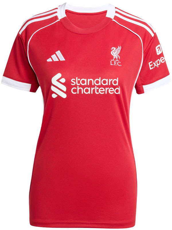 Liverpool maillot de football féminin à domicile kit de football pour femmes premier vêtement de sport uniforme de football hauts chemise de sport 2025-2026