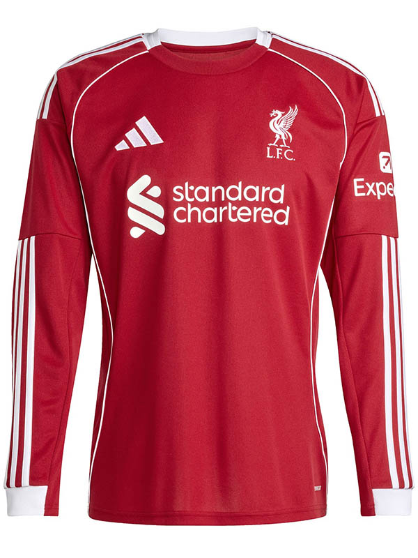 Liverpool maillot de football à manches longues pour hommes uniforme de football premier maillot de sport 2025-2026
