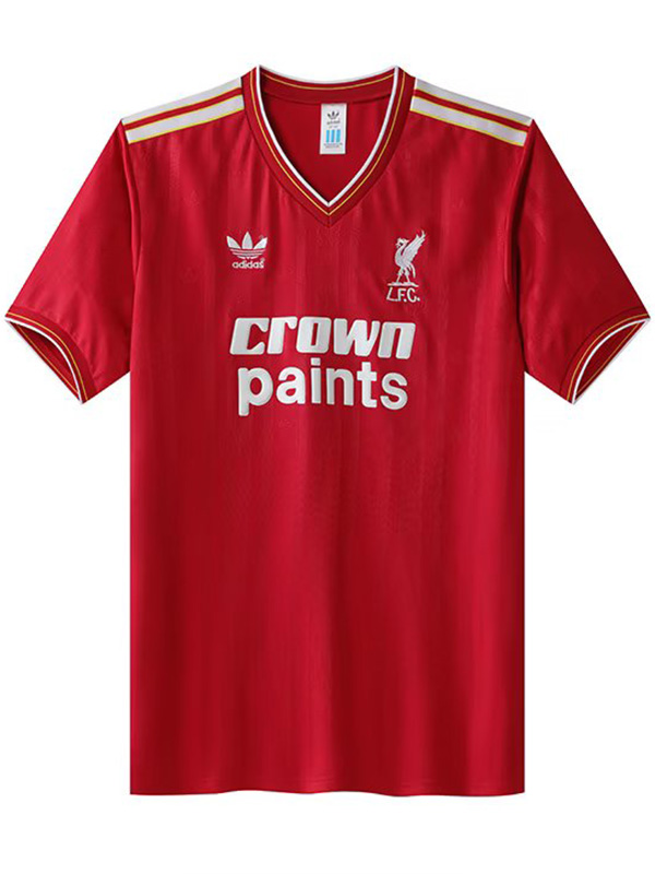 Liverpool domicile maillot rétro uniforme de football premier kit de football pour hommes haut de sport chemise 1985-1987