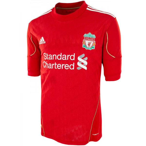 Liverpool domicile maillot rétro uniforme de football premier kit de football pour hommes haut de sport chemise 2010-2011