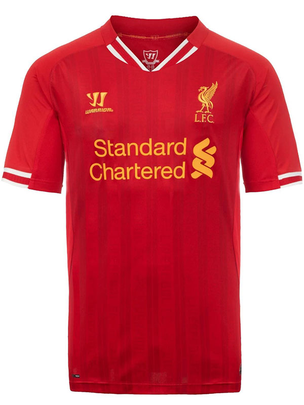 Liverpool maillot rétro domicile de maillot de football vintage pour homme première tenue de sport 2013-2014