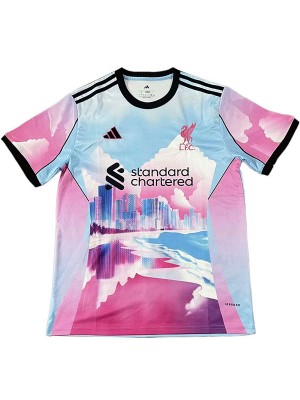 Liverpool maillot de football rose pour adulte édition spéciale ensemble de football pour homme haut chemise de sport 2025-2026