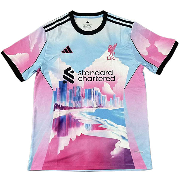 Liverpool maillot de football rose pour adulte édition spéciale ensemble de football pour homme haut chemise de sport 2025-2026