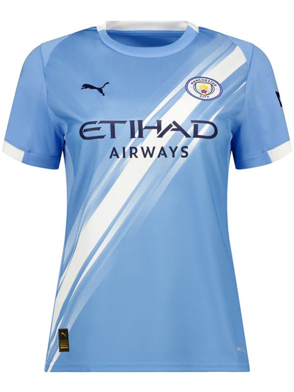 Manchester city maillot domicile féminin premier uniforme de football féminin vêtements de sport pour dames hauts de football chemise de sport 2025-2026
