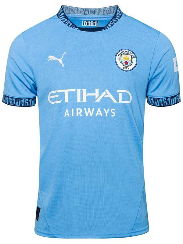 Manchester city maillot domicile uniforme de football à manches premier vêtement de sport pour hommes kit de football chemise haute 2024-2025