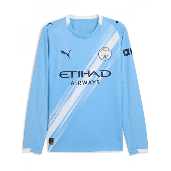 Manchester city maillot de football à manches longues pour hommes uniforme de football premier maillot de sport 2025-2026